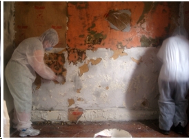 Lancaster Painters Australia safely stripping layers of lead paint & distemper using Peel Away by GaryLancaster